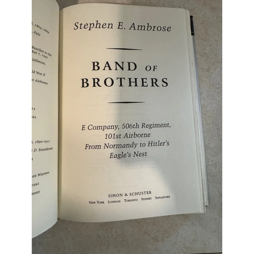 Band of Brothers Stephen E Ambrose Hardcover S&S Classic Edition 101st Airborne